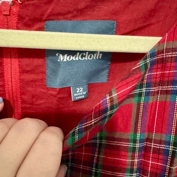 ModCloth Fit and Flair Plaid Dress - Picture 2 of 4